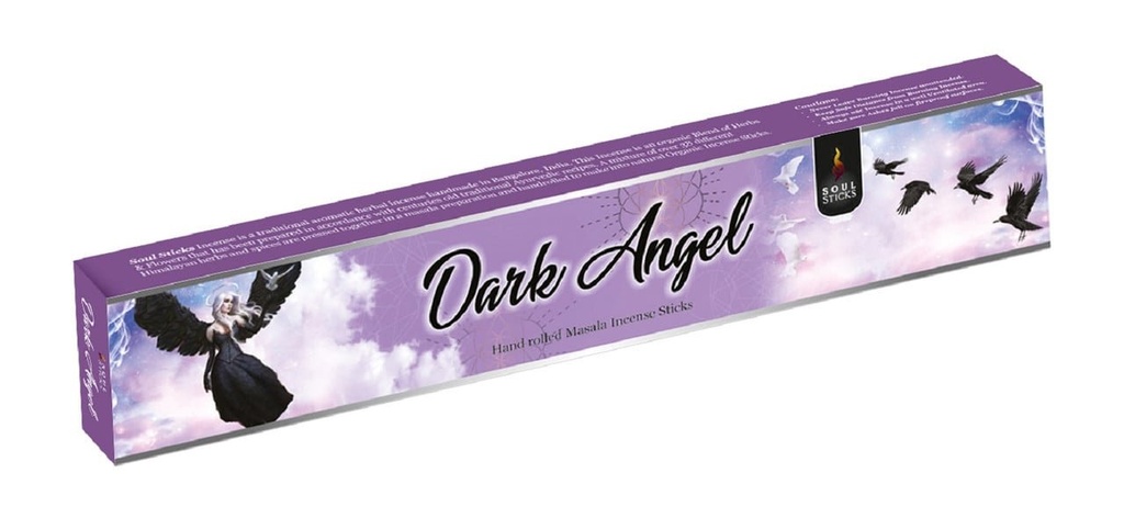 [91840] Soul Sticks Dark Angel Masala Incense Sticks – 15g / 12-Pack Box