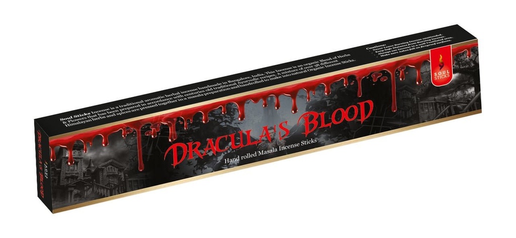 Soul Sticks Dracula's Blood Masala Incense Sticks – 15g / 12-Pack Box