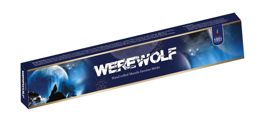 [91849] Soul Sticks Werewolf Masala Incense Sticks – 15g / 12-Pack Box
