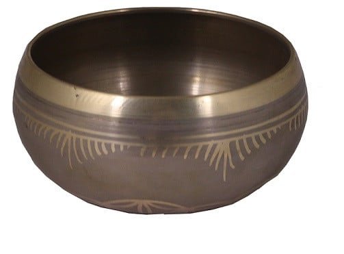 [91889] 4.25" Bronze Flower of Life Tibetan Singing Bowl