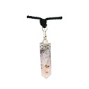 Amethyst + Rose Quartz Orgonite Crystal Necklace – 4.5 cm