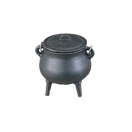 [10071] Cast Iron Cauldron – 3.5" / Plain Design