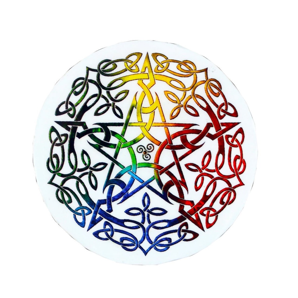 [91980] Pentacle Wooden Incense Ashcatcher – 4"