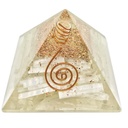 Selenite Orgonite Crystal Pyramid – 40-50mm