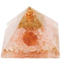 Rose Quartz Orgonite Crystal Pyramid – 40-50mm