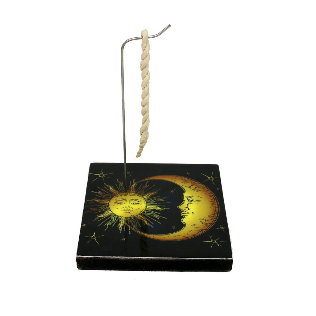 [14068] Sun & Moon Rope Incense Holder