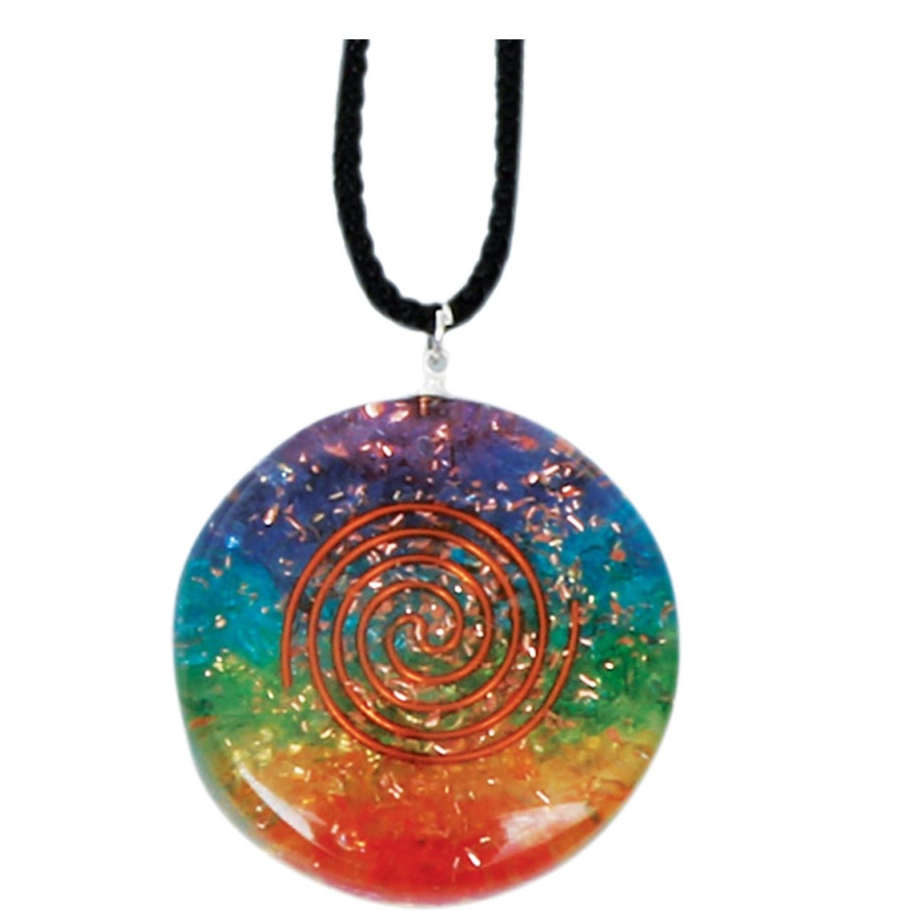[92020] 7 Chakras Orgonite Crystal Necklace – 4cm
