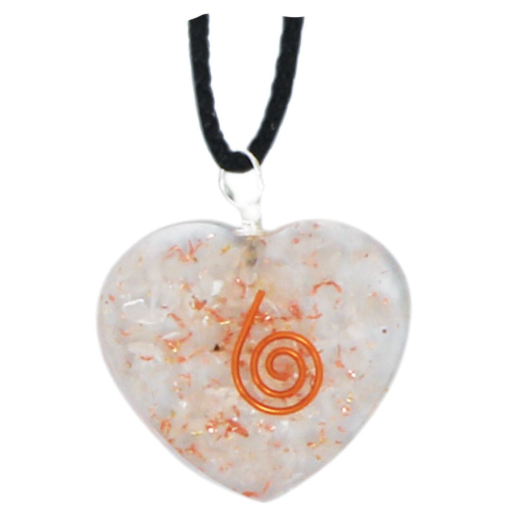 [92032] Clear Quartz Orgonite Crystal Necklace – 3.5cm
