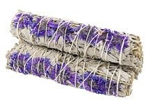 [92076] 6" Purple Daze White Sage Smudge Stick