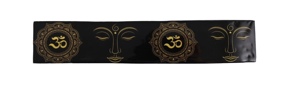 [92080] 11" Om Wooden Incense Ashcatchers – Set of 6