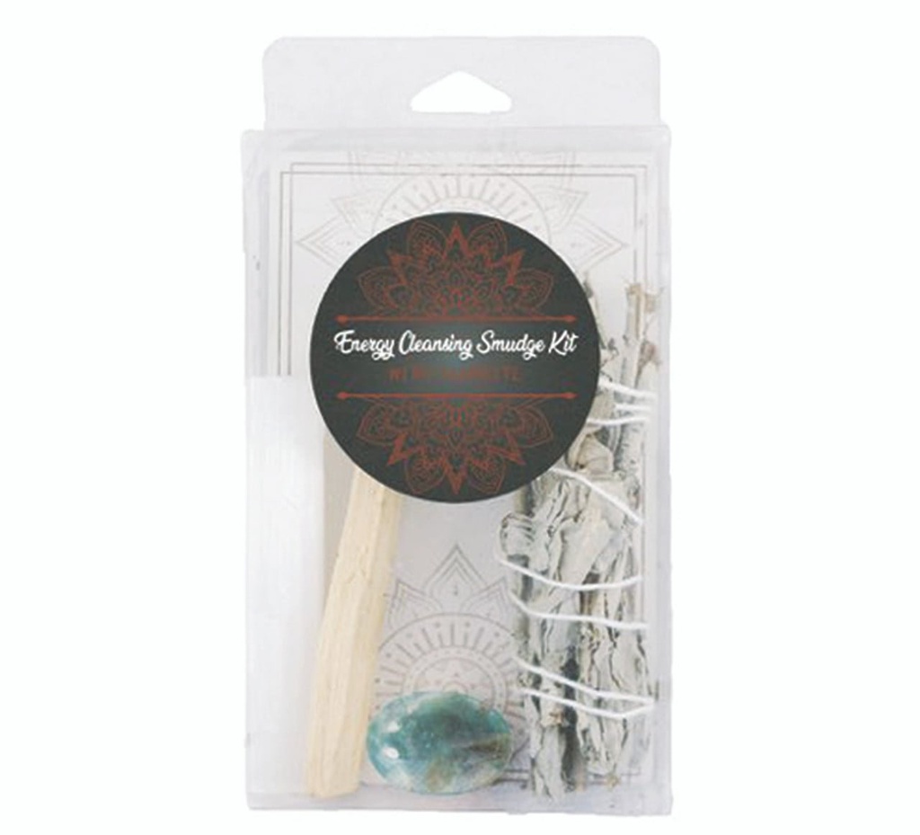 [92087] Energy Cleansing Smudge Kit w/ Fluorite