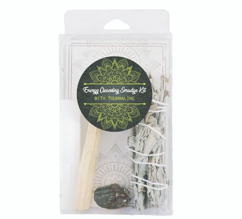 [92090] Energy Cleansing Smudge Kit w/ Tourmaline
