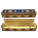 Sun & Moon Wooden Incense Coffin Box