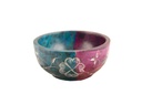 Turquoise/Purple Sun Soapstone Smudge Bowl – 4"