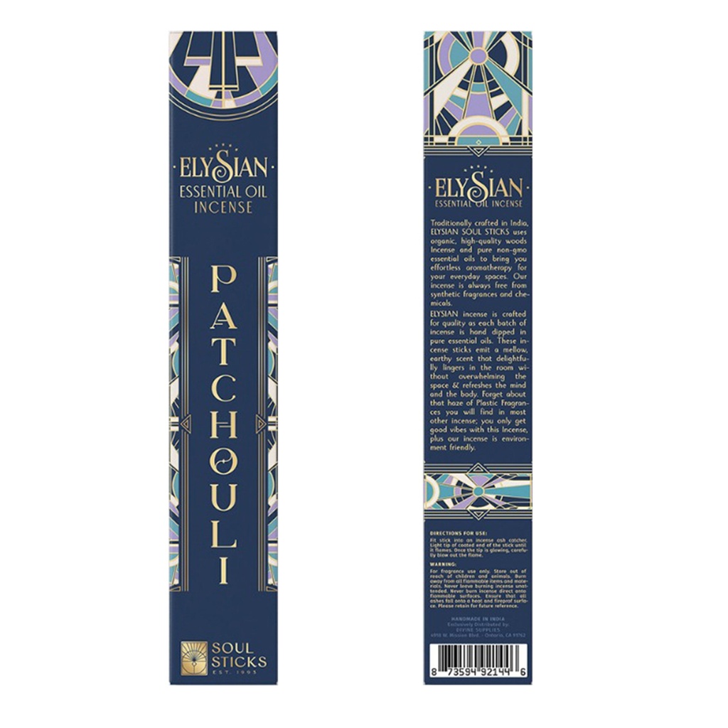 [92144] Elysian Patchouli Essential Oil Incense Sticks