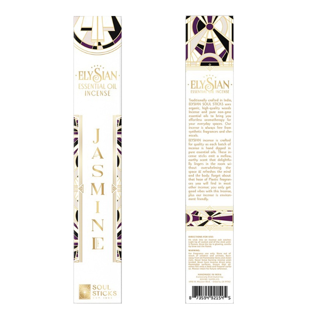 [92154] Elysian Jasmine Essential Oil Incense Sticks