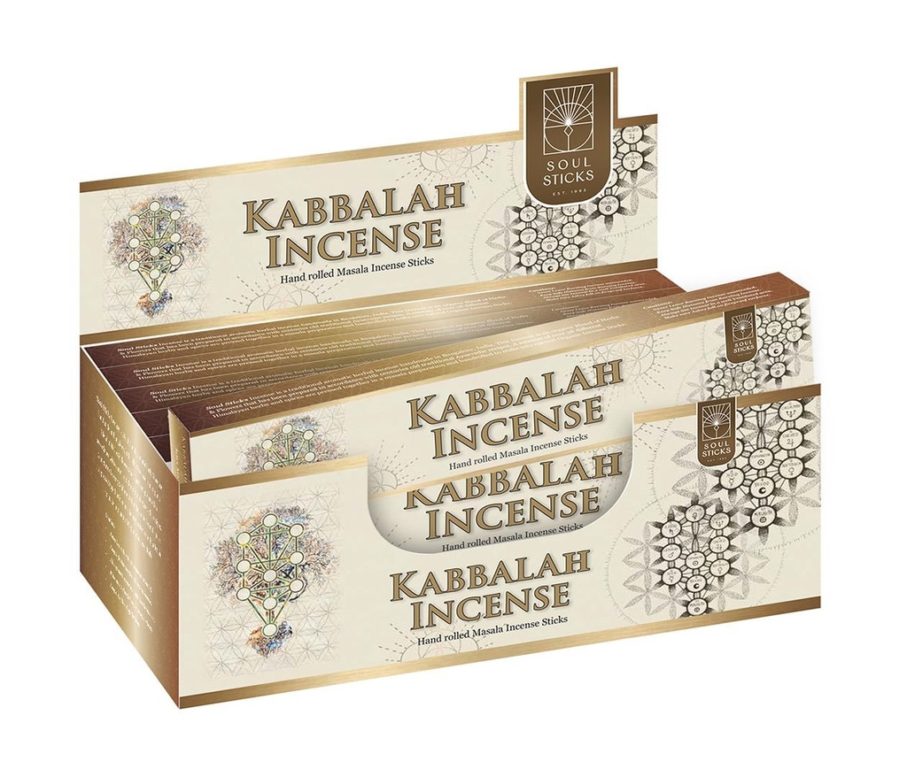 Soul Sticks Kabbalah Masala Incense Sticks – 15g / 12-Pack Box