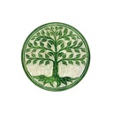 Green Tree of Life Soapstone Incense Burner – 4"