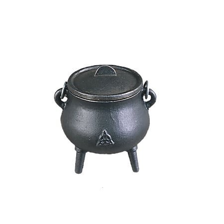 [10073] Triquetra Cast Iron Cauldron – 3.5"