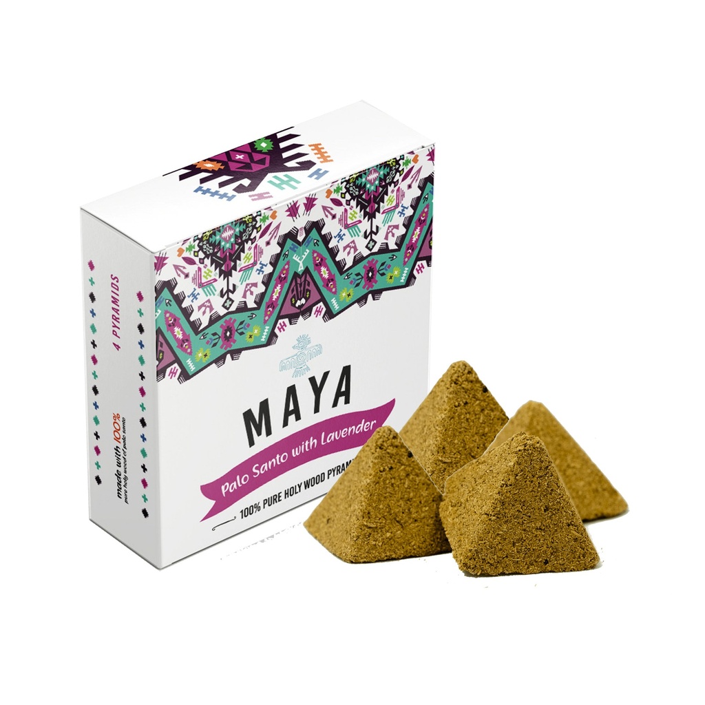 Maya Palo Santo w/ Lavender Incense Pyramids – 4 pcs