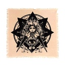 Evil Eye Sun Altar Cloth Tapestry – 18" x 18"