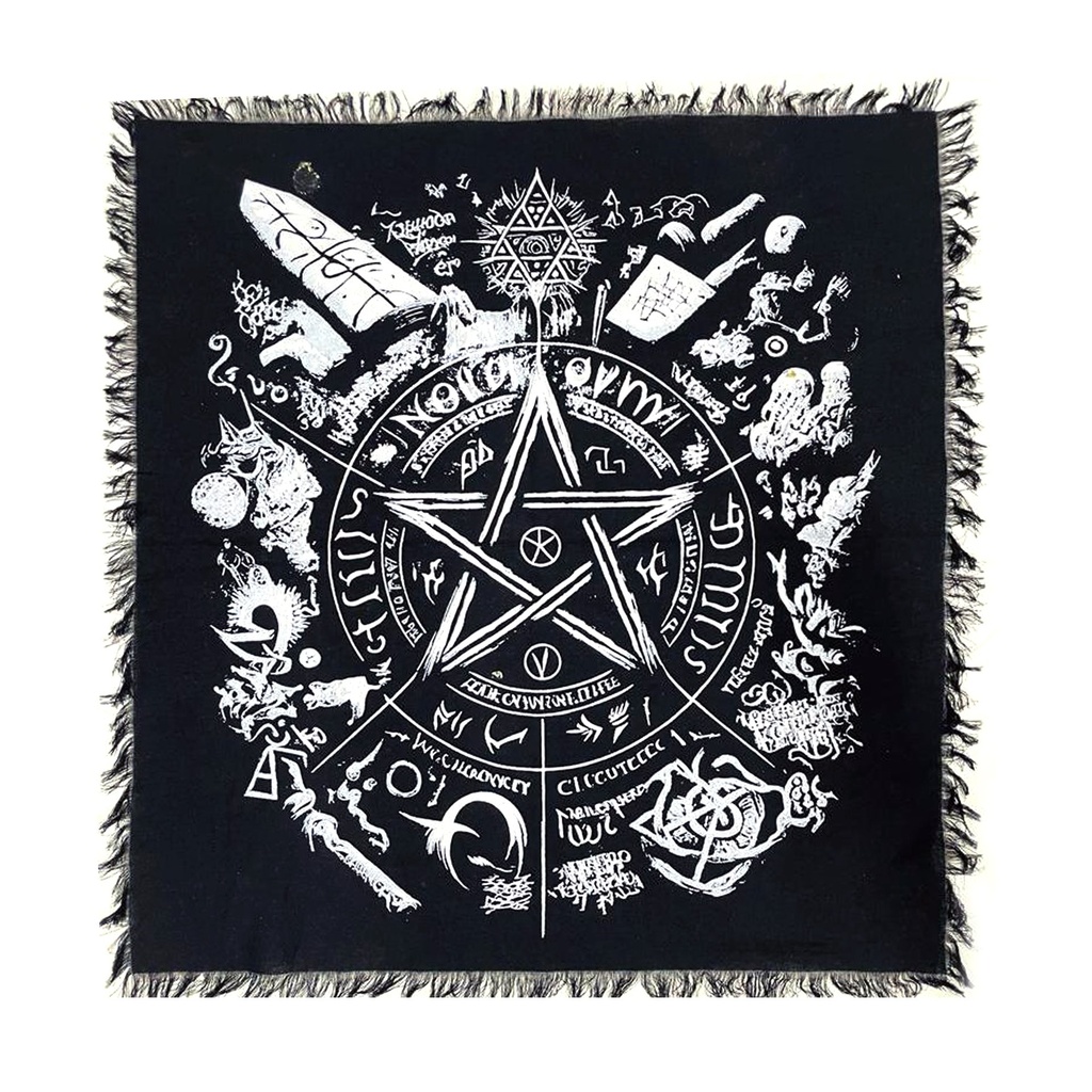 [92222] Pentagram Altar Cloth Tapestry – 18" x 18"