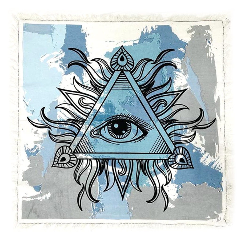 [92232] Evil Eye Altar Cloth Tapestry – 24" x 24"