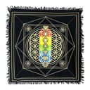 Chakras Tree of Life Altar Cloth Tapestry – 24" x 24"