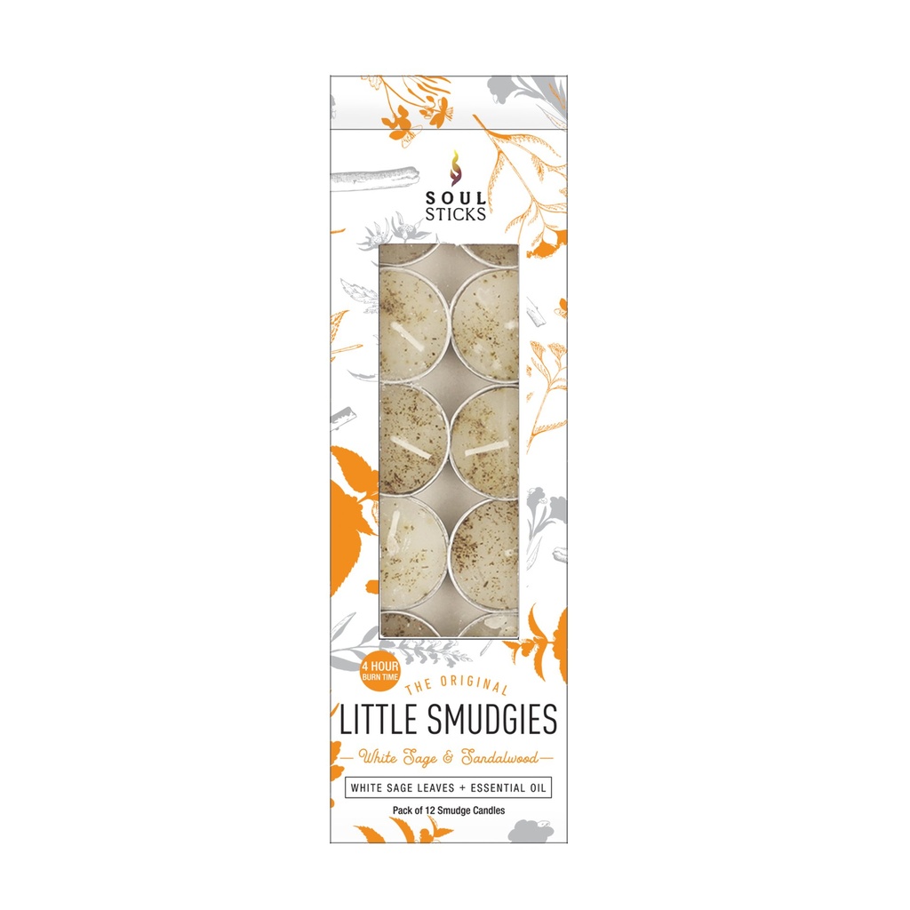 [92258] Little Smudgies Candle White Sage & Sandalwood Pack