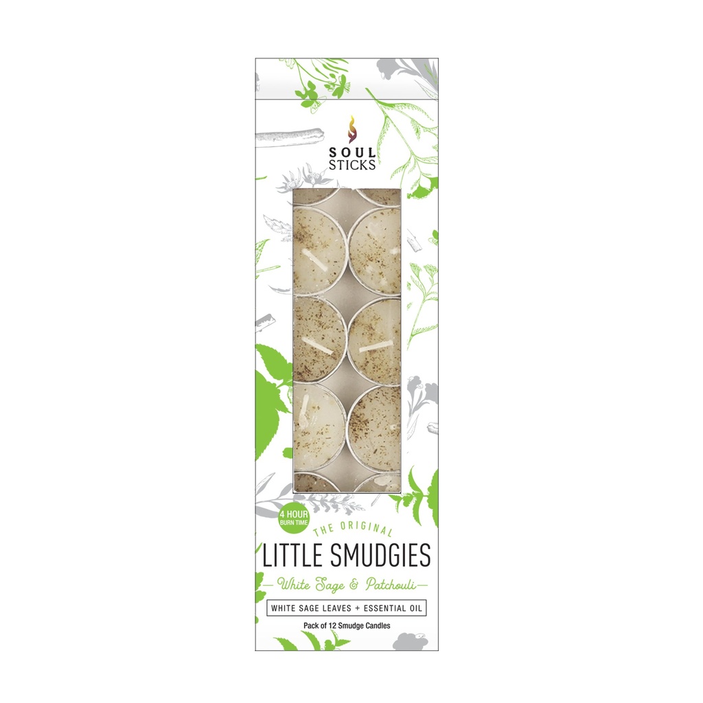 [92259] Little Smudgies Candle White Sage & Patchouli Pack
