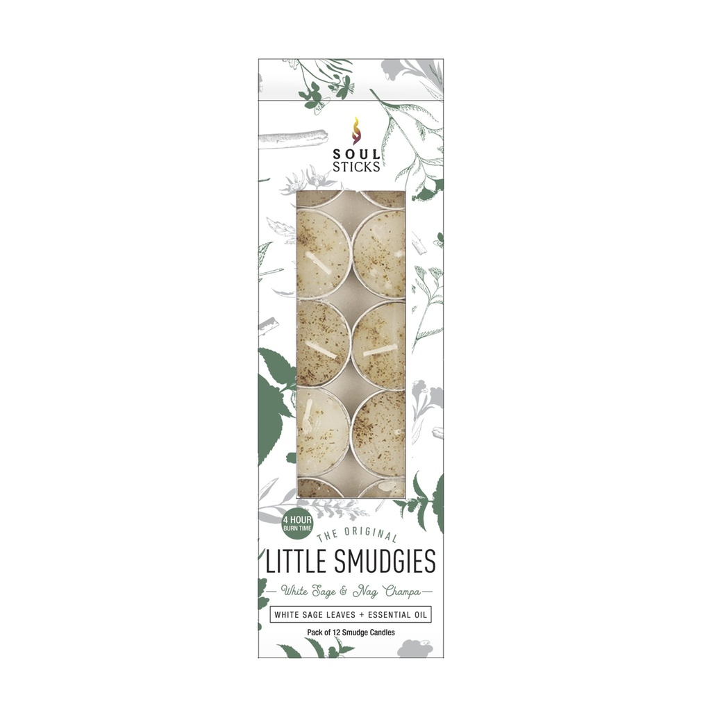 [92260] Little Smudgies Candle White Sage & Nag Champa Pack