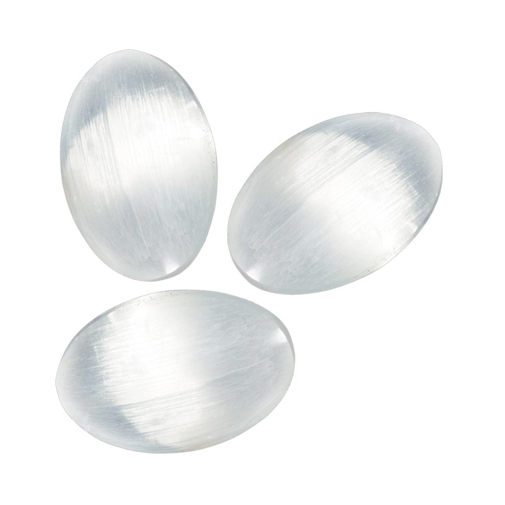 [94117] Selenite Soothing Stones – 2"-3"