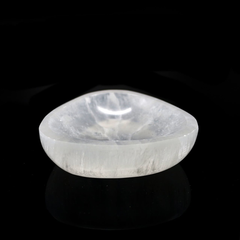 [94148] Triangle Selenite Smudge Bowl – 4"