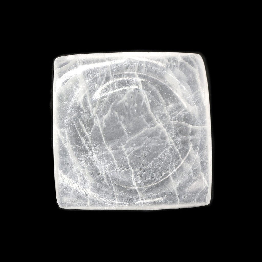 [94152] Square Selenite Charging Plate – 5"