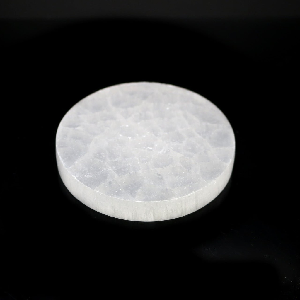 [94159] Round Selenite Charging Plate – 3"