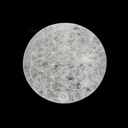 Round 7 Chakras Selenite Charging Plate – 4"