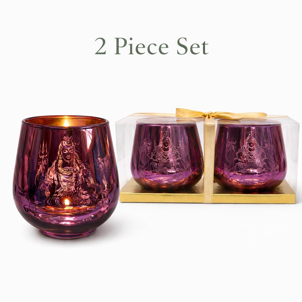 [99152P] Shiva Candle Holder – 4" / Set of 2
