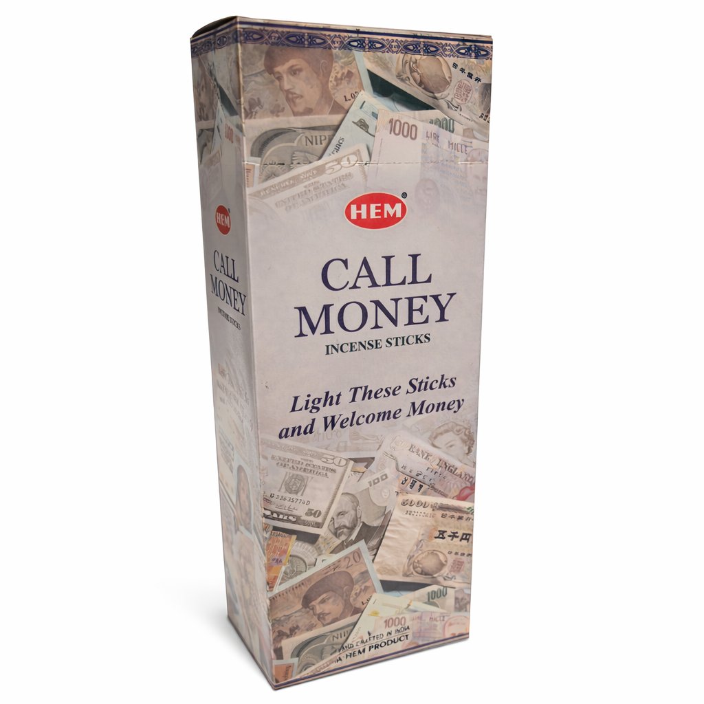 [H100-CALLMONEY] HEM Call Money Square Incense Sticks – 25-Pack Box