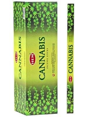 [H100-CANNABIS] HEM Cannabis Square Incense Sticks – 25-Pack Box