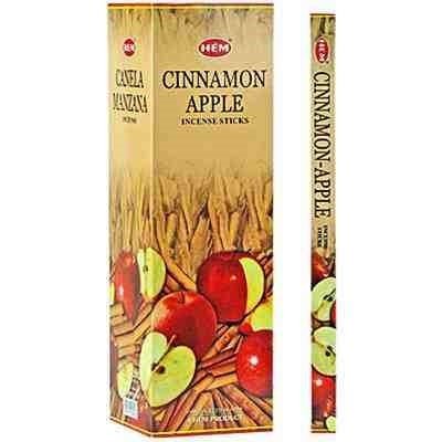 [H100-CINNAMONAPPLE] HEM Cinnamon Apple Square Incense Sticks – 25-Pack Box