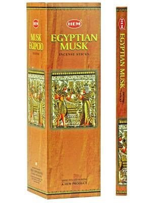 [H100-EGYPTIAN MUSK] HEM Egyptian Musk Square Incense Sticks – 25-Pack Box