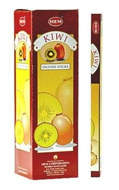 [H100-KIWI] HEM Kiwi Square Incense Sticks – 25-Pack Box