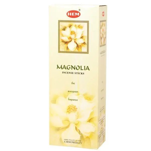 [H100-MAGNOLIA] HEM Magnolia Square Incense Sticks – 25-Pack Box