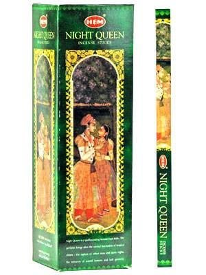 [H100-NIGHTQUEEN] HEM Night Queen Square Incense Sticks – 25-Pack Box