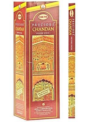 [H100-PRECIOUSCHANDAN] HEM Precious Chandan Square Incense Sticks – 25-Pack Box