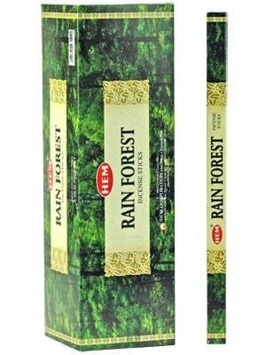 [H100-RAINFOREST] HEM Rain Forest Square Incense Sticks – 25-Pack Box