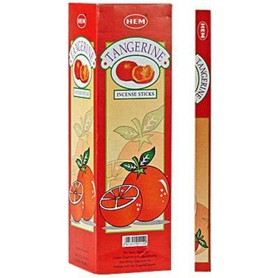 [H100-TANGERINE] HEM Tangerine Square Incense Sticks – 25-Pack Box