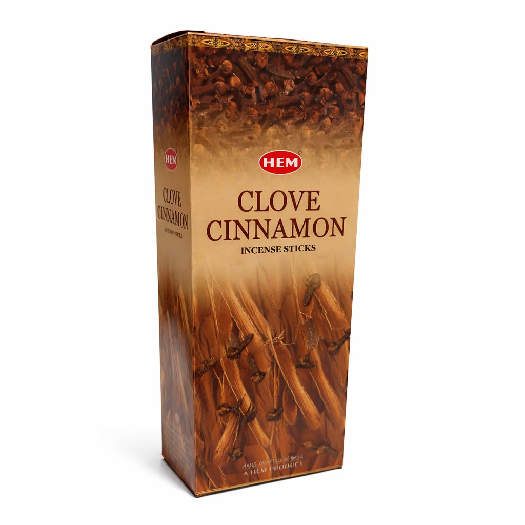 [H220-CLOVECINNAMON] HEM Clove Cinnamon Hexa Incense Sticks – 6-Pack Box