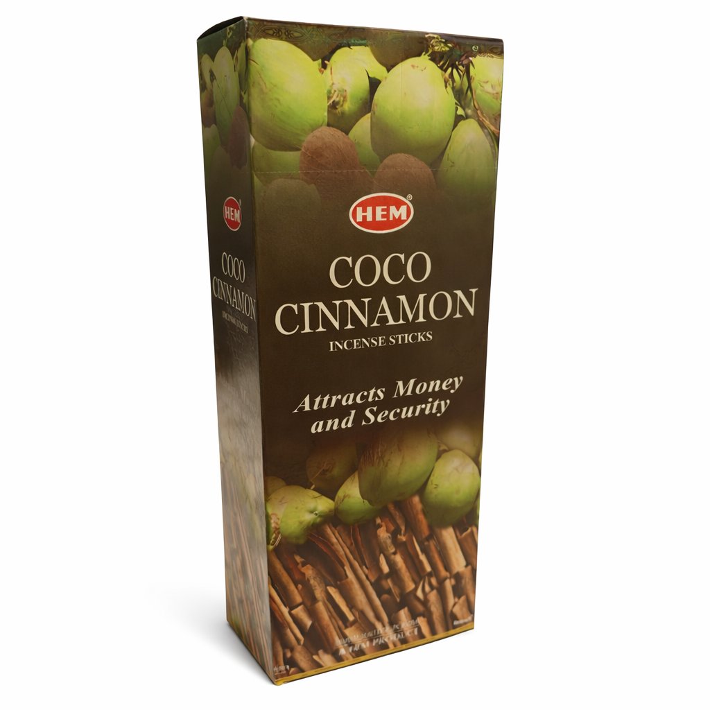 [H220-COCONUTCINNAMON] HEM Coconut Cinnamon Hexa Incense Sticks