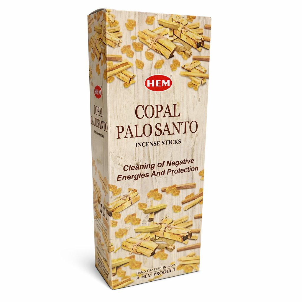 [H220-COPALPALOSANTO-1] HEM Copal Palo Santo Hexa Incense Sticks – 6-Pack Box